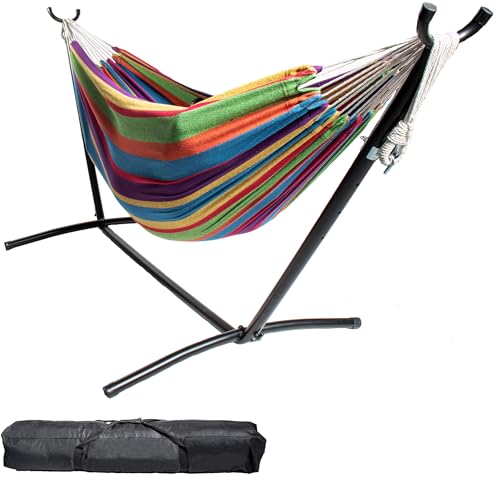 Backyard Expressions Double Camping Hammock with Stand