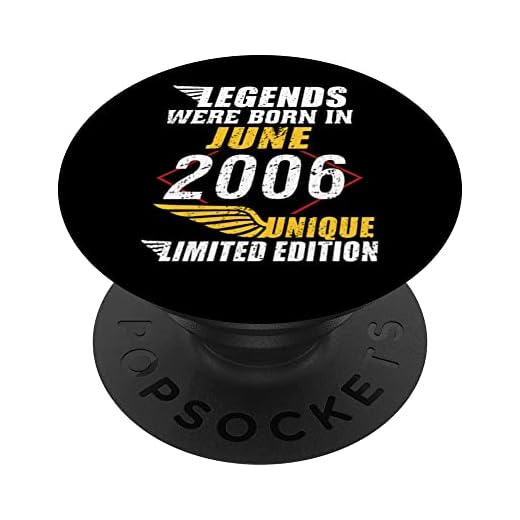 Cumpleaños Junio 2006 Edición Limitada Regalo Legend June PopSockets PopGrip Intercambiable
