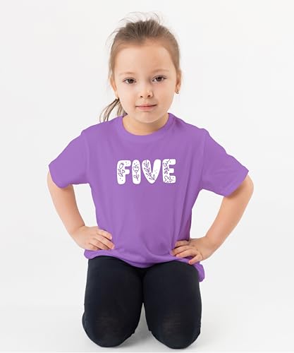 Image of Floral Numbers Ages 1-7 Birthday Girl Shirt for Baby & Toddler Youth Girls