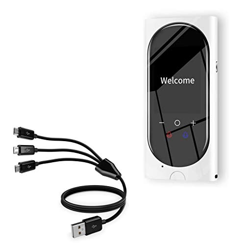 BoxWave Cable Compatible with Buoth Translator - MultiCharge MicroUSB Cable, Multiple Charging Cable Micro USB Cable - Black