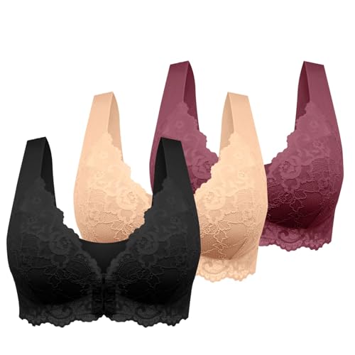Confezione da 3 Reggiseni da Donna Senza Ferretto, Sottile Estivo