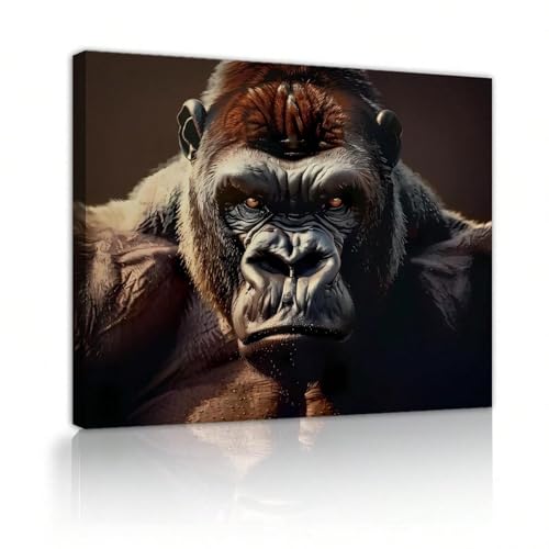 Chimpanzé tableau moderne déco murale grand format impression toile animaux