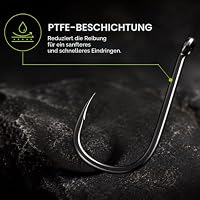 Angelhaken ohne Widerhaken BB02 Long Shank 50 Stück (#10) – Ansicht 5