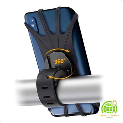 Suporte Para Celular Moto Motocicleta Bike Gps De Silicone Anti Queda 360° Mundo Compras