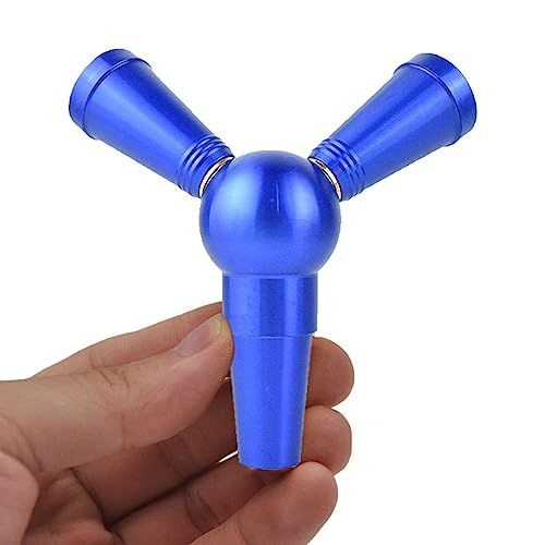 Shisha Schlauch Adapter 1 bis 2 Stecker Shisha Zubehör Metall Splitter (Blau)
