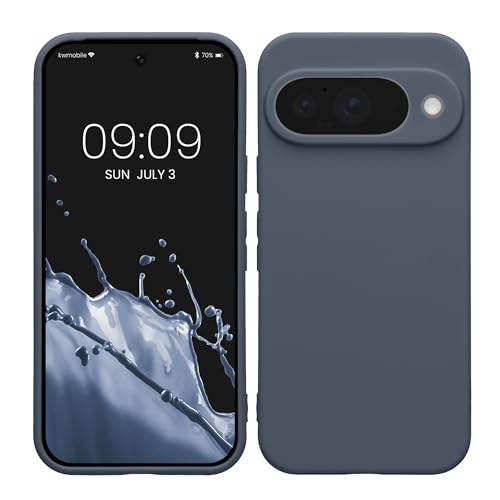 kwmobile Case Compatible with Google Pixel 10 Case - Protective Slim TPU Phone Cover - Soft Matte Finish - Blue Grey by kwmobile - Used condition - CA$10.38
