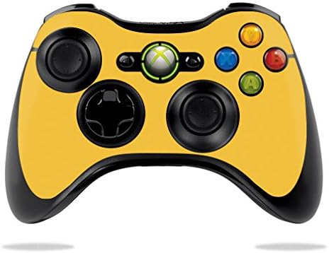 Funda protectora de vinilo para Microsoft Xbox 360 Controller Wrap pegatinas, Caléndula), MIXB360CO-Solid Marigold