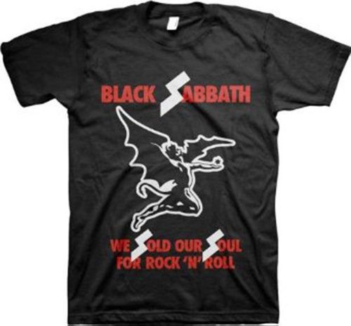 T-shirt Black Sabbath Sold Our Soul - Look Rock Homme Idéal pour Concerts et Festivals