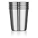 Hudson Essential 7 oz. Stainless Steel Cups - Stackable and Unbreakable Drinking Cups- Great for Kids - Set of 6 (7 oz.)