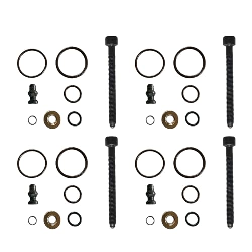 Hajus 1031073075 4x Dichtungssatz Schraube Einspritzdüse Pumpe 038103385A 038198051C kompatibel mit VW T5 Touareg 2.5 TDI