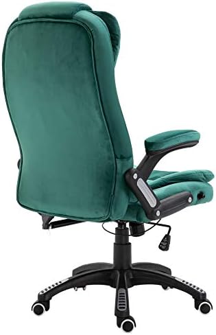 Cherry Tree Furniture Executive Recline Extra Padded Office Chair (Green Velvet)
