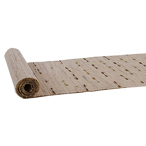 Lkh Ramie Cloth Burlap Table Runner, Pastoral Fabric Hand-Woven Table Runner, Simple And Generous, Easy To Clean(Size:35×280Cm) #TOP1