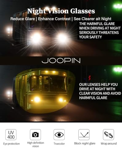 Image of Joopin Square Sunglasses Polarized UV400 Designer Sun Glasses Men Women | Oversized, Plastic Frame, Retro, Vintage, Unisex, Trendy Shades for Driving, Party, Fishing, Business, Costume