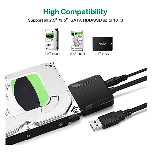 Cable adaptador USB 3.0 a SATA con enchufe EU miniatura 4