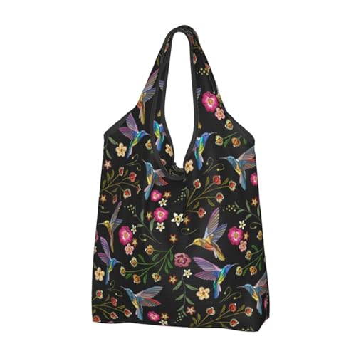 Grands sacs fourre-tout colibri durables pour remplacer les cabas jetables