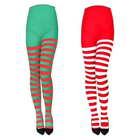 Collants Rayés Rouge et Vert PLATEYTR Cover
