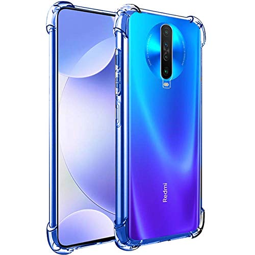 Image of WOW IMAGINE Ultra Hybrid Shockproof Case | for Poco X2 | Flexible Protective Cushioned Edges Crystal Clear TPU Bumper Corners Back Case Cover for Xiaomi Poco X2 - Transparent