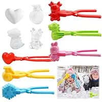 Schneeball Former, 6 Stück Schneeballzange, Schneeball Maker, Schneeball Clip, Schneeballformer Viele Formen, Schneespielzeug Kinder Schneeballschlachten Winter Outdoor Schneespielzeuge für Kinder(B)