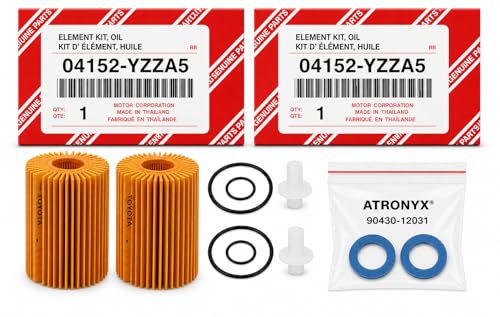 Genuine 04152-YZZA5 Oil Filter 2-Pack