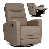 Evolur Chatham Deluxe Nursery Glider Recliner, Amazon Exclusive, Light Truffle
