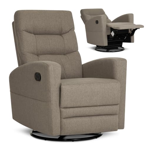 Image of Dream On Me Chatham Deluxe Nursery Glider Recliner, Amazon Exclusive, Light Truffle