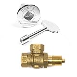Dante Angled Chrome Key Valve or Log Lighter Valve w/Key & Cover – Model: KVAC