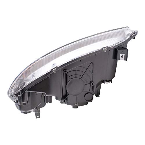 Brock Aftermarket Replacement Driver Left Passenger Right Halogen Combination Headlight Unit Set Compatible With 2001-2003 Honda Civic Sedan #TOP5