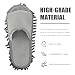 2 Paare Chenille Mopp Schuhüberzüge, , Grau, Größe M für 39-42