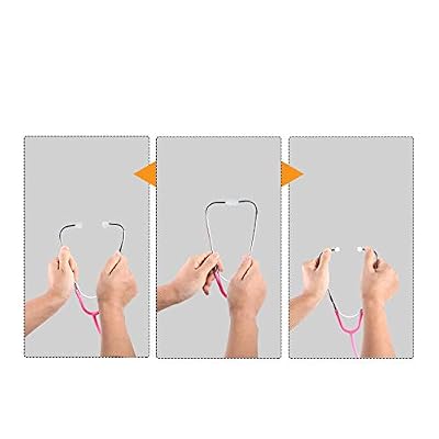 MorTime Dual Head Stethoscope, Real Working Stethoscope for Kids Cosplay, Educational Equipment, Pink (1 pc)