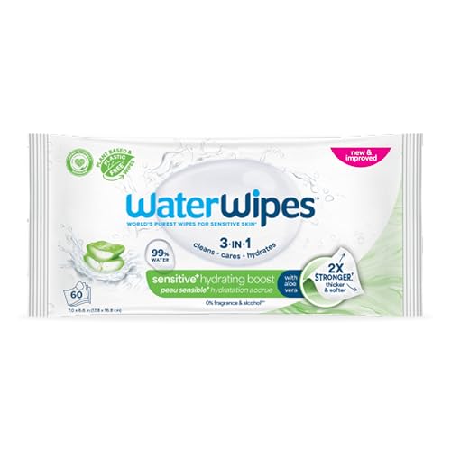WaterWipes Sensitive+ Hydrating Boost Wipes