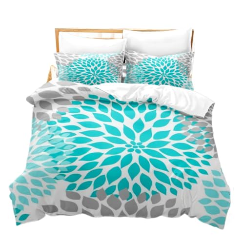 Gudong Eight Trigrams Astrology Duvet Cover Set Mandala Flower Series Pattern Bedding Set Diablo System Quilt Cover Comforter Cover Home Textiles for Children (US King,6)