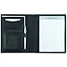 Produktbild Alassio 43008 - Schreibmappe A5 Bormio aus feinstem Nappaleder, Dokumentenmappe schwarz, Konferenzmappe ca. 23 x 18 x 2 cm, Mappe für A5 Dokumente, mit Block und A5 Einschubfach