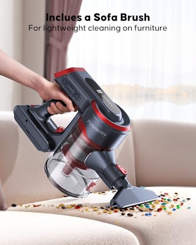 Powerffy Vacuum in Use on Carpet and Floor