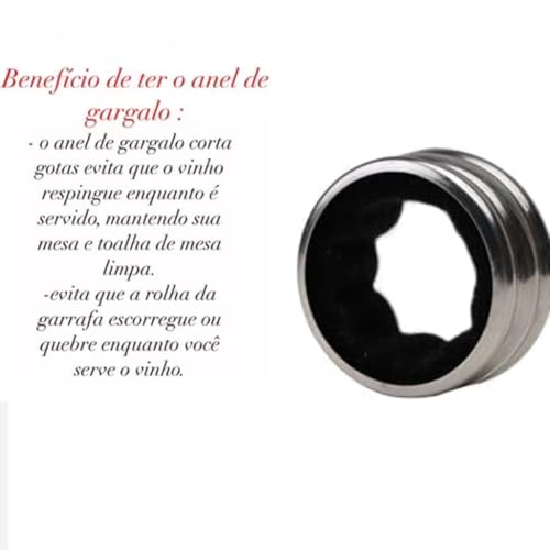 KIT Dois Anel Anti Gotas Para Vinho
