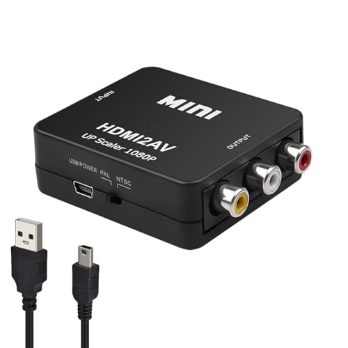 HDMI to AV ϊRo[^[ HDMI to RCA ϊRo[^[ hdmi  RCA ϊA_v^[ NTSC/PAL ؂ւ AV R|WbgibhAzCgACG[j3F[q 1080P 60Hz Xbox / PS3 / P