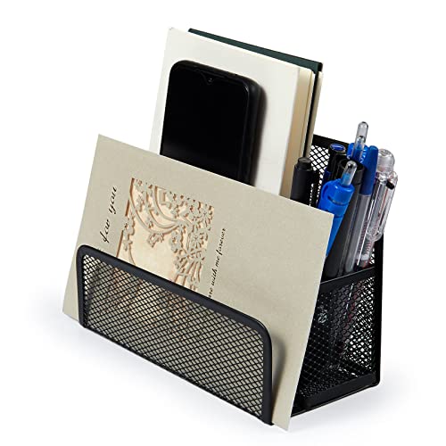 Shikaman Envelope Organizer With Pen Holder,Paper Holder For Desk, Letter Holder Organizer Small File Organizer #TOP3