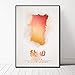 Produktbild RTYDGS (No Frame) 50 * 70cm Japanische Stadt Aomori Iwate Miyagi Akita Yamagata Aquarell Poster Leinwand Kunstdruck Wandbilder für Wohnzimmer