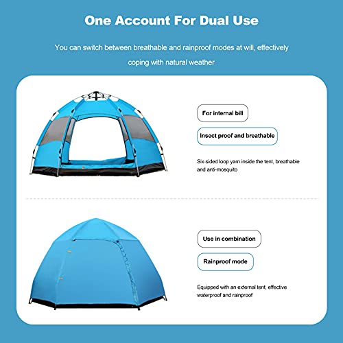 Carpa ergocar para camping dome impermeable para 4 personas miniatura 5