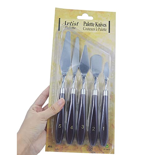 10Pcs Stainless Steel Artists Palette Knife Set, Normal Size For Painting Mixing Scraper #TOP1