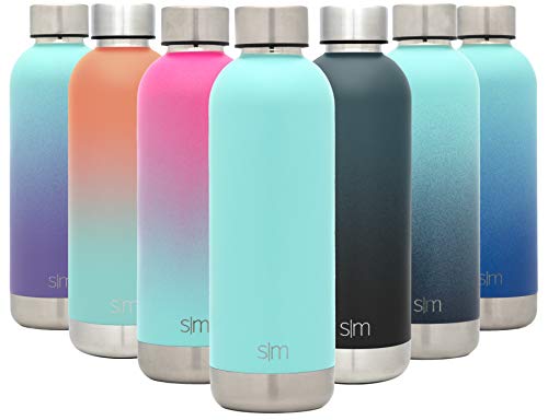 Simple Modern 17oz Bolt Sports Water Bottle - Stainless Steel - Double Wall Vacuum Insulated - Leak Proof Bottle -Oasis
