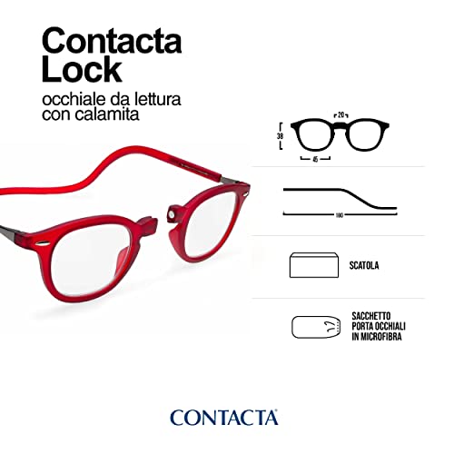 Occhiale Per Presbiopia Contacta Lock Rosso +3,00 - 7