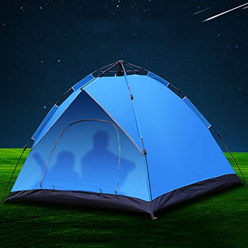 Carpa emergente 3-4 personas con carpa interior y gran espacio azul