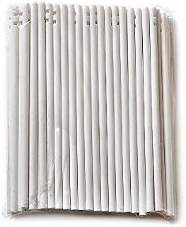 100 x 114mm (4.5") White Plastic Lollipop Sticks for Chocolate Moulds, Cake Pops and Lollies
