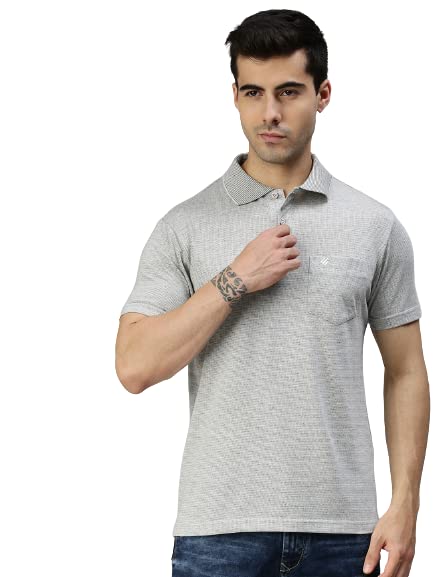 ONN Men’s Grey Half Sleeves Polo Collar T-Shirt with Pocket (Size : X-Large) ONN Men’s Grey Half Sleeves Polo Collar T-Shirt with Pocket (Size : X-Large)