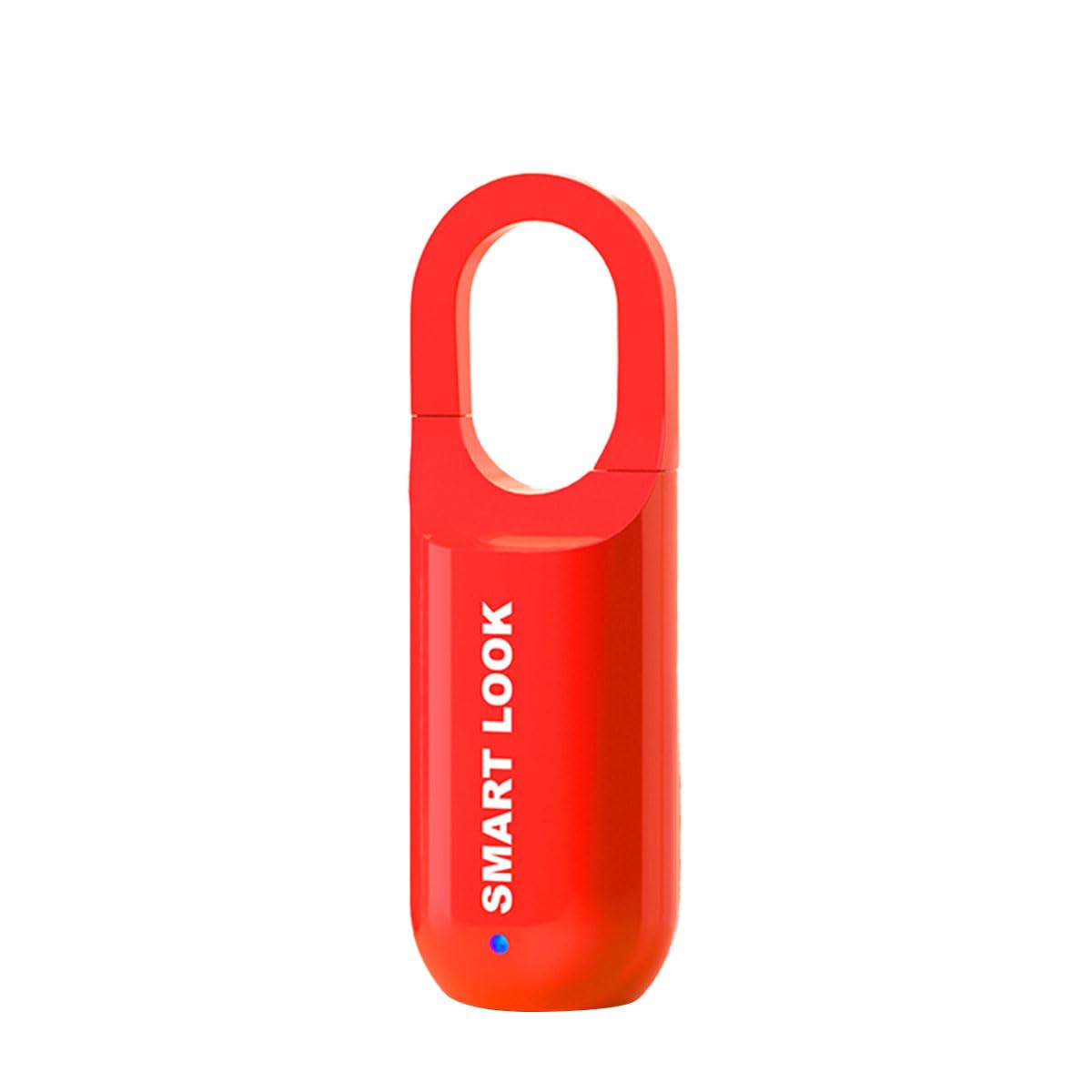 Fingerprint Padlock Mini Smart Padlock Keyless USB Charging Biometric High Security Lock for Gym Locker, Shed Locker, Storage Units, Luggages, Suitcases (Red)