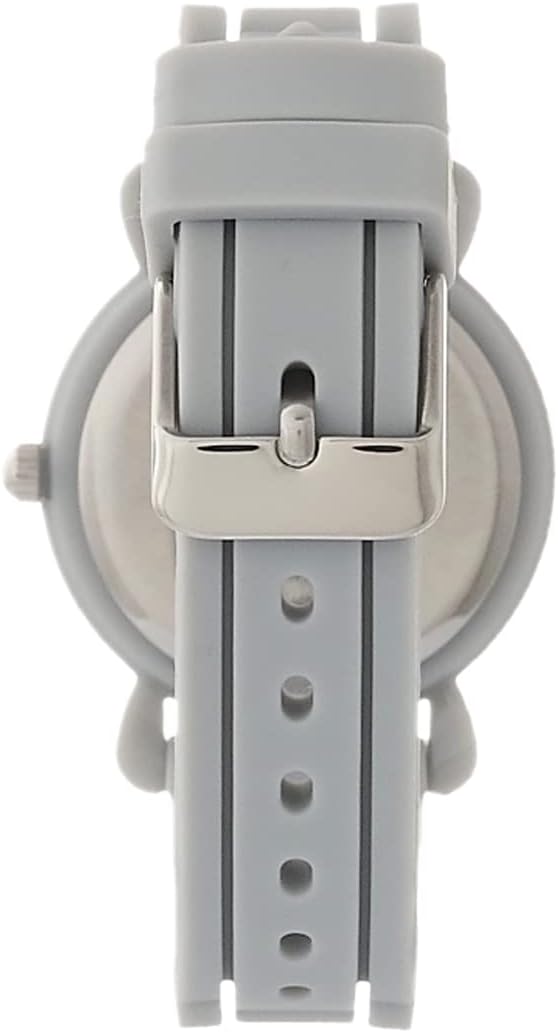 STAR WARS Kids' Plastic Time Teacher Analog Quartz Silicone Strap Watch, Grey