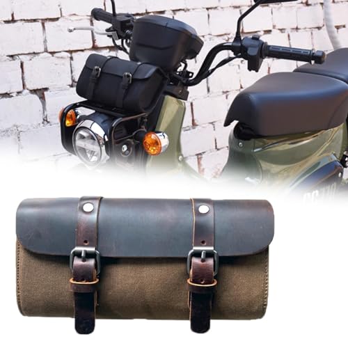 FOR CC 110 Cross Cub 110 CC110 �N���X�J�u110 2018-2023 2024 �I�[�g�o�C�̃��g���ȃt�����g�o�b�O�A�e�[���o�b�O�A�L�����o�X�o�b�O�A�����ȃc�[���o�b�O �T�C�h�o�b�O�E�T�h���o�b�O (�u���E���J�[�L)