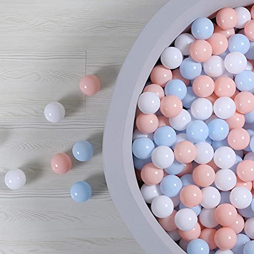 Pastel Ball Pit Balls for Toddlers - Pack of 100 Phthalate Free BPA Free Crush Proof Ball, 2.2 inches