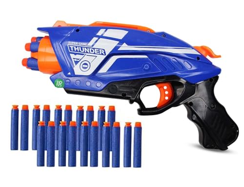 Image of Confidence Blaze Storm Gun Toy for Boys and Girls Soft Foam Bullets Target Shooting Gun Toys with 20 Pcs Soft Bullets for Children Playing Battle Fight Game for Kids