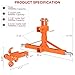 Orange 3 Point Quick Hitch with Dual 2” Receiver–Includes Ball Hitch & Hook, 3 Point Hitch Compatible with Standard, 5th Wheel & Gooseneck Trailer, Fits Farm Equipment, Subcompact Tractors & Trailers